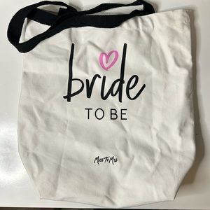 Miss to Mrs. “Bride to Be” Canvas Tote 💒💍
